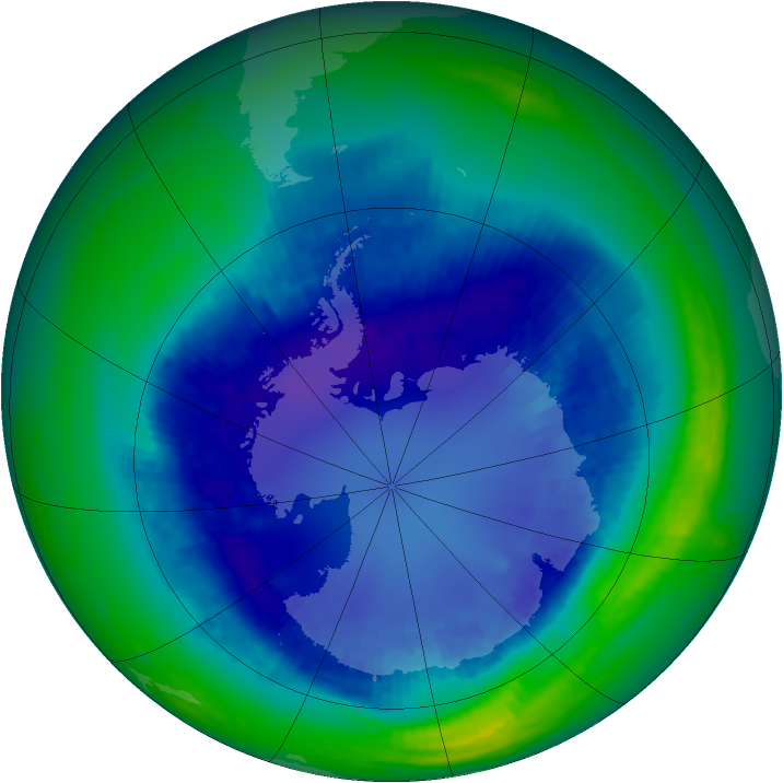 Ozone Map 2003-08-28